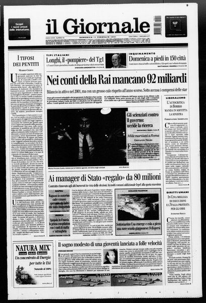 Il giornale : quotidiano del mattino